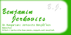 benjamin jerkovits business card